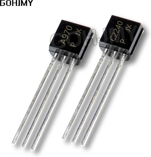 GOHJMY Bipolar-Transistoren Set 100 Stück bestehend aus 50 Stück SC2240 und 50 Stück SA970 in Schwarz - Bild 1