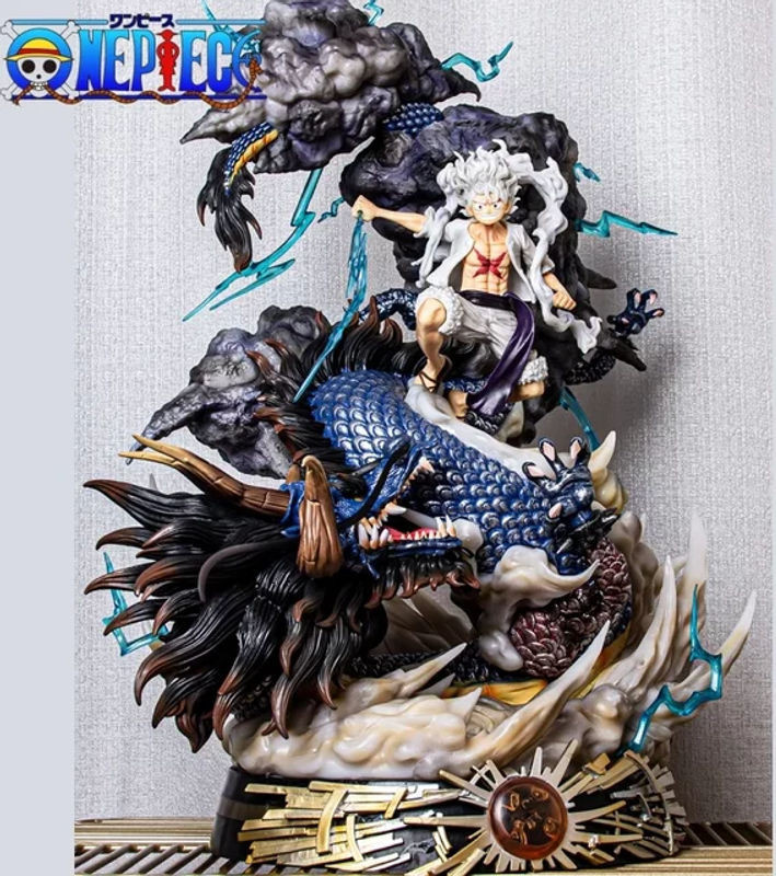 Bandai Anime Figur Ruffy Gear 5 Nika vs Kaido Action Figur aus Kunststoff, mehrfarbig, Höhe: 55 cm - Bild 1