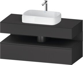 Duravit Waschtischunterschrank Qatego in Grau mit 1 Schublade, B/T/H: 120 x 55 x 60 cm - Bild 1