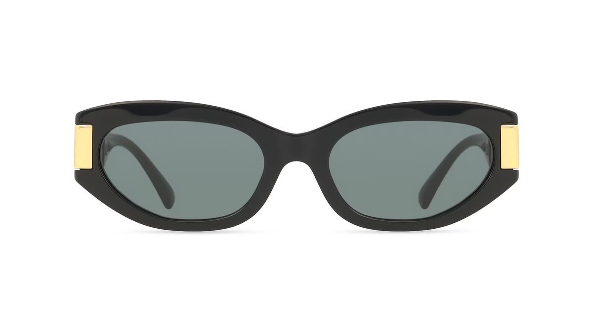Versace 0VE4501 Sonnenbrille Cat Eye, Vollrand, Acetat, Damen, schwarz - Bild 1