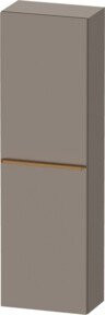 Duravit Halbhochschrank D-Neo in Grau Matt mit 1 Tür und 4 Einlegeböden, Wandmontage, B/T/H: 40 x 24 x 132 cm - Bild 1
