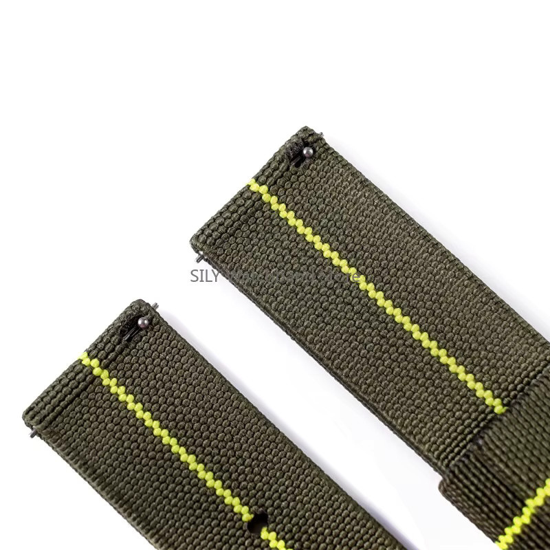asukaband Uhrenarmband Nylon, Silber, Unisex - Bild 4