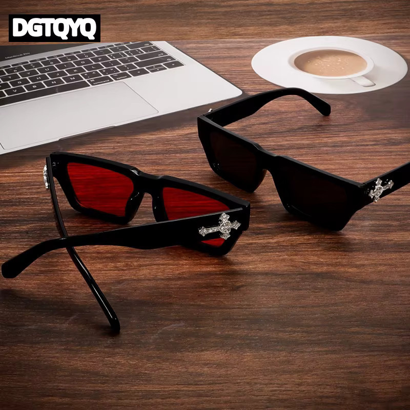 DGTQYQ Sonnenbrille, Vollrand, quadratisch, Schwarz, Unisex, Kunststoff - Bild 4