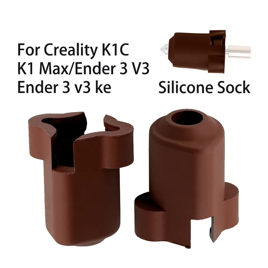 Creality Silikonhülle für K1C, K1 Max und K1 als Wärmedämmgehäuse in Braun - Bild 5