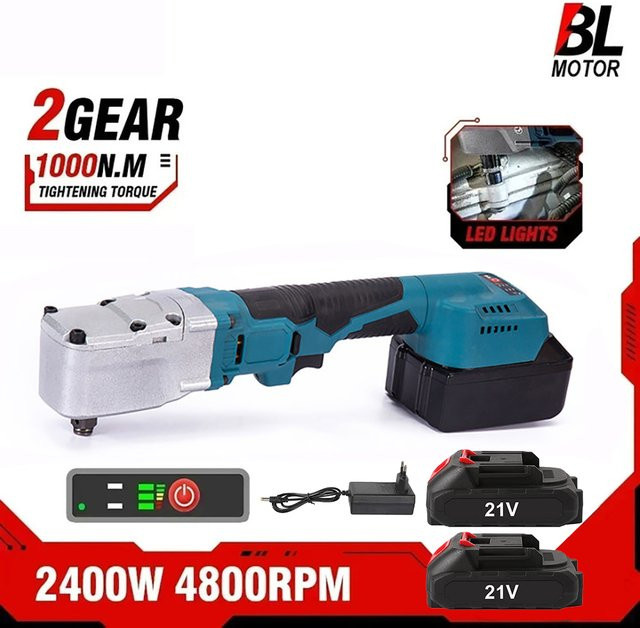 Bürstloser elektrischer Ratschenschlüssel 1/2 Zoll von Makita für 18V Akkus in Blau mit 1000NM Drehmoment und 4800RPM für die Autoreparatur - Bild 1