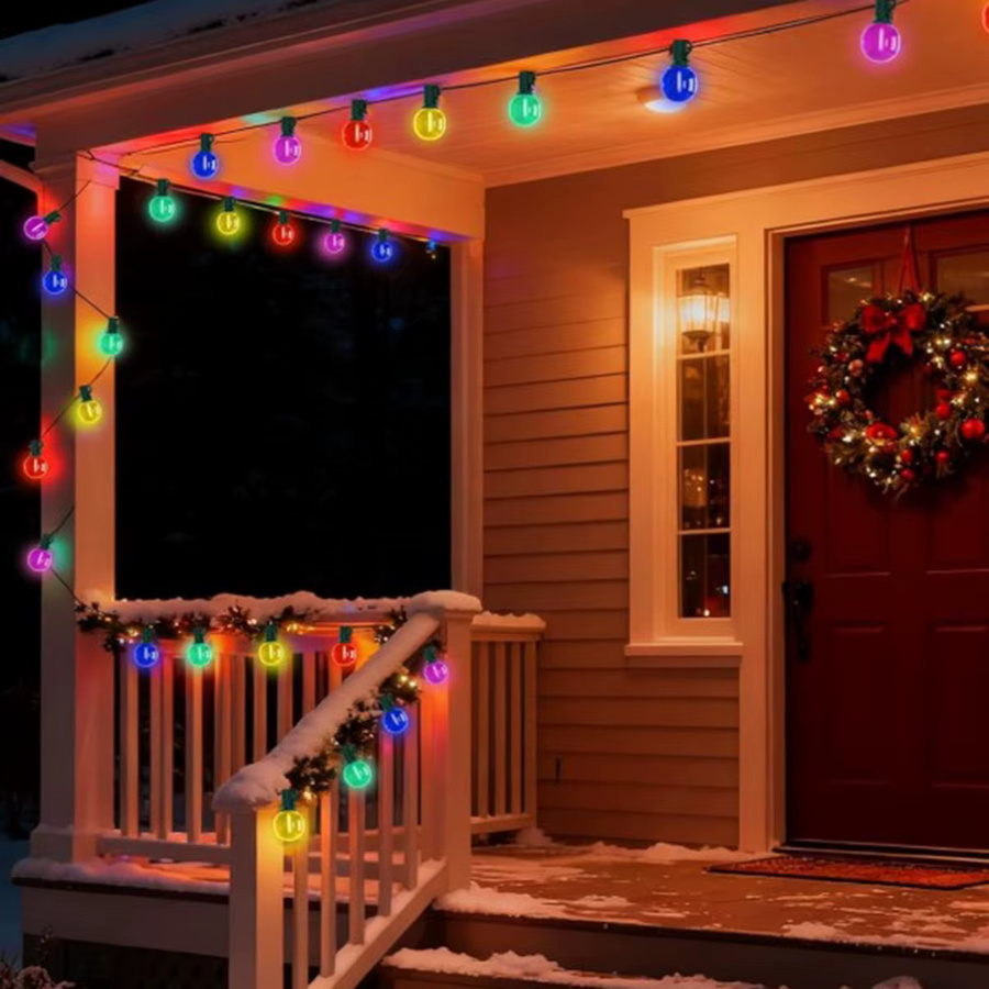 KIKIELF G40 LED-Lichterkette mit mehrfarbigen Globus-Glühbirnen für Außenbereich, Garten und Party - Bild 2