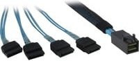 Inter-Tech SFF 8643 auf 4x SATA Kabel in Schwarz und Blau - Bild 1