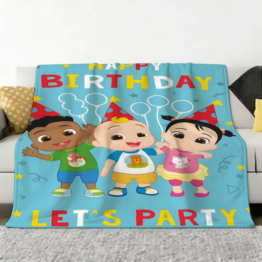 Cocomelon Flanell-Überwurfdecke für Sofa und Schlafzimmer, Multicolor, weich und warm - Bild 2