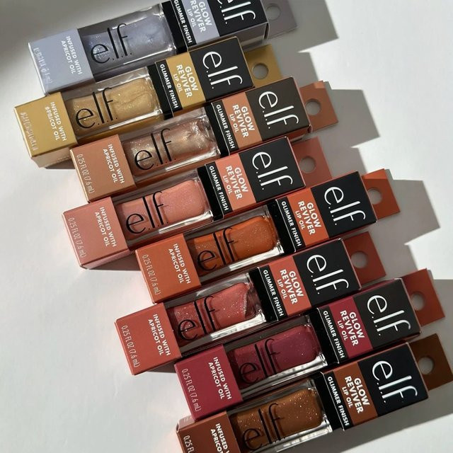 Elf New Glow Reviver Lipgloss Candy Divine Wine, Lippenöl, Glänzend - Bild 1