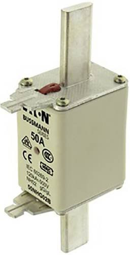 Eaton NH-Sicherung 50NHG02B D02 mit mechanischer Sicherungsanzeige, 50A, 500V, 3er-Set, Silber - Bild 1