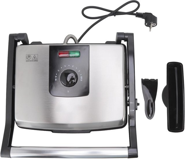 Aimo Elektrogrill 2000W aus Edelstahl und ABS in Grau - Bild 1