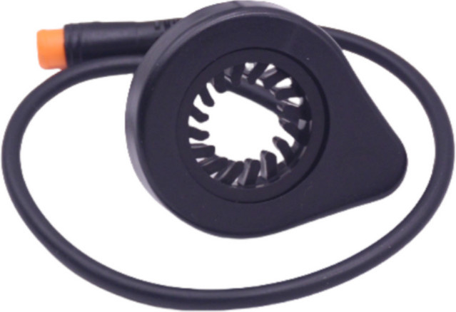 GUSTAVO E-Bike PAS-Sensor mit 12 Magneten, Dual Hall-Sensor, Pedal-Assist-Sensor in Schwarz mit SM-Stecker/3-PIN wasserdichtem Stecker - Bild 1