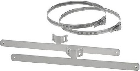 Hensel KV MB 18 Mastbefestigung in Silber, B: 34,0 cm, H: 4,4 cm - Bild 1