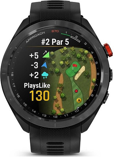Garmin Approach S70 Golf-Smartwatch mit Sportarmband in Schwarz und Wi-Fi - Bild 1