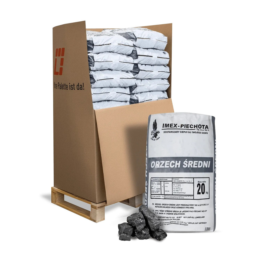 ANMAG Steinkohle Schwarz 25-60 mm, 15 x 20 kg - Bild 2