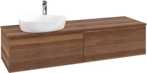 V&B Waschtischunterschrank Antao mit Frontstruktur in Weiß, B/T: 160 x 50 cm - Bild 1