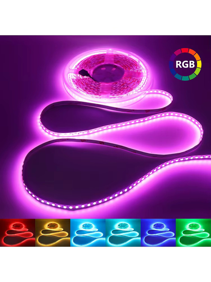 HAGAHA RGB LED Lichtstreifen Multicolour, 5m, 120 LEDs/m, SMD 3535, selbstklebend und zuschneidbar, ideal als TV Hintergrundbeleuchtung - Bild 7