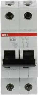 ABB S202-B40 Leitungsschutzschalter 40A 400V MCB in Weiß - Bild 1