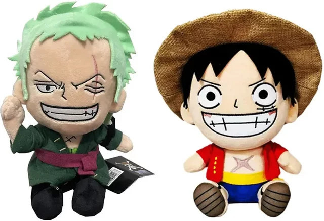 Bandai One Piece Anime Figur Zoro Luffy Chopper, Plüsch Spielzeug, 25 cm - Bild 1