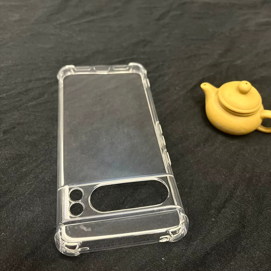 Stoßfeste transparente Silikon-Schutzhülle für Google Pixel 8 Pro, 7, 7a, 6, 6a, 5G Full Cover Back Case - Bild 1