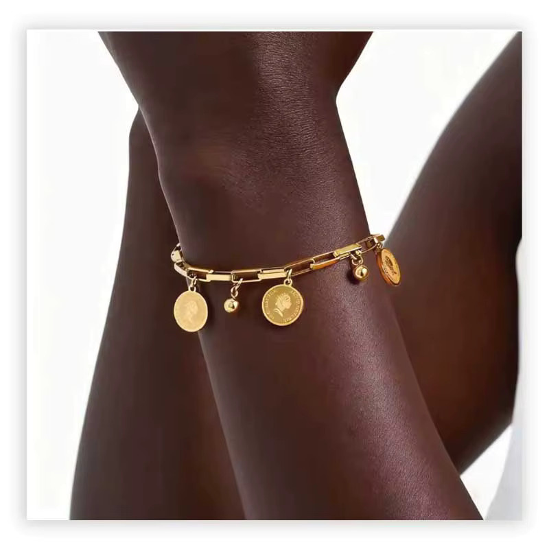 DIEYURO Armband, Edelstahl, Gold, Unisex - Bild 3