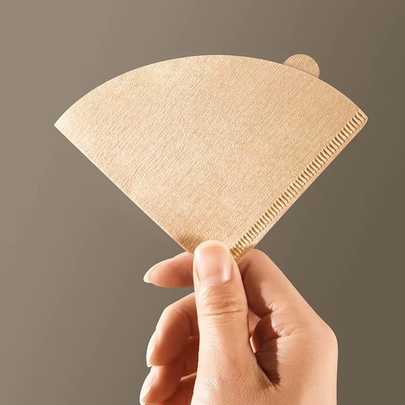 YUAN-ECT Kaffeefilter konische Form aus natürlichem Papier, 100 Stück, beige, passend für 1–4 Tassen Brewers - Bild 2