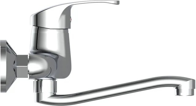 Schütte Wand-Spültischarmatur Orazi Einhebelmischbatterie Chrom Silber B/T/H: 23,0 x 14,5 x 21,5 cm - Bild 1