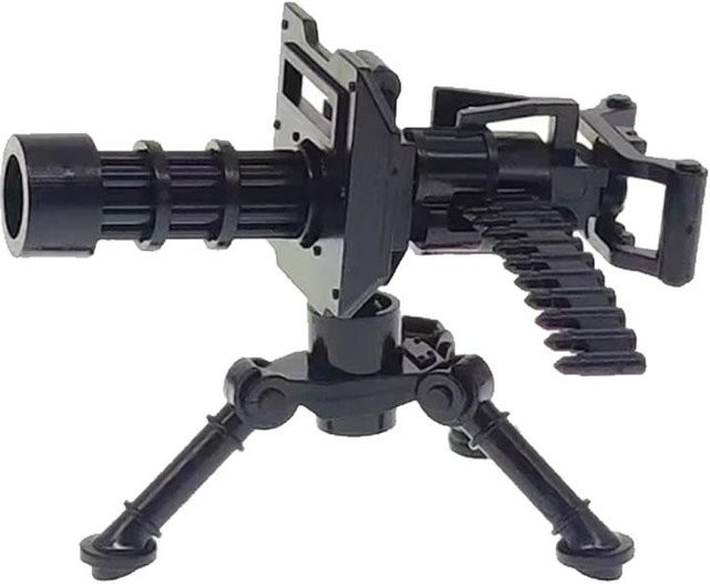 Militärwaffen Bausteine Soldatenfigur Gatling M2 Schweres Maschinengewehr, ab 14 Jahren - Bild 1
