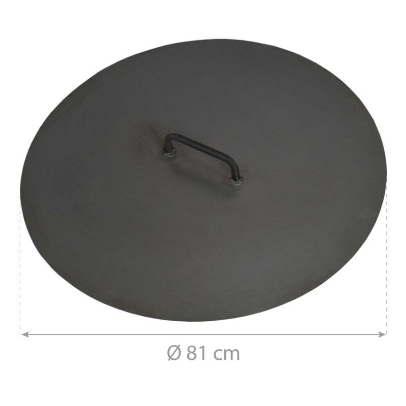 CookKing Deckel für Feuerschale, schwarz, Durchmesser: 81 cm - Bild 3