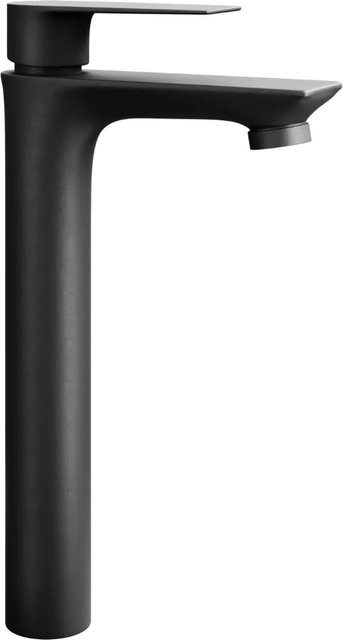 Planetmöbel Einhebelmischer Waschtischarmatur Matt Schwarz mit Keramikkartusche und Wassersparfunktion, Höhe: 29 cm - Bild 1