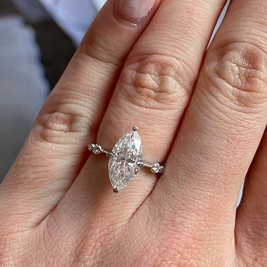Huitan Ring, Silber, Zirkonia, Damen - Bild 2