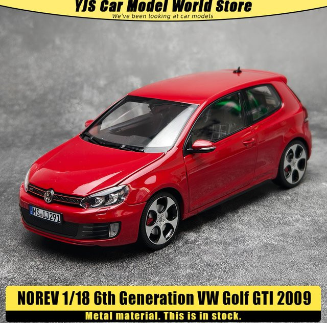 NOREV VW 2009 Golf GTI, Druckgussmodell, 1:18, Rot, Metall - Bild 1