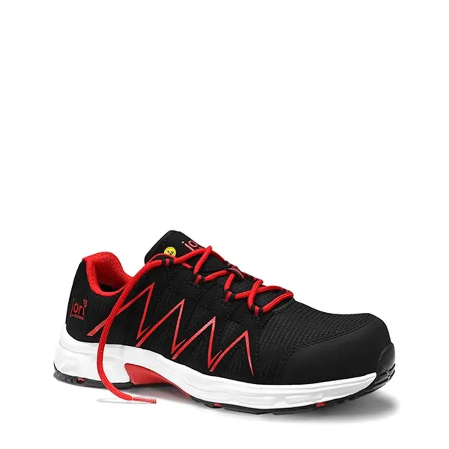 Elten Sicherheitshalbschuh JoSpeedy S3 Low ESD in Schwarz-Rot, Größe 43 - Bild 2