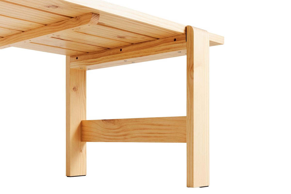 HAY Weekday Tisch aus Kiefernholz, braun, Länge: 180 cm - Bild 4