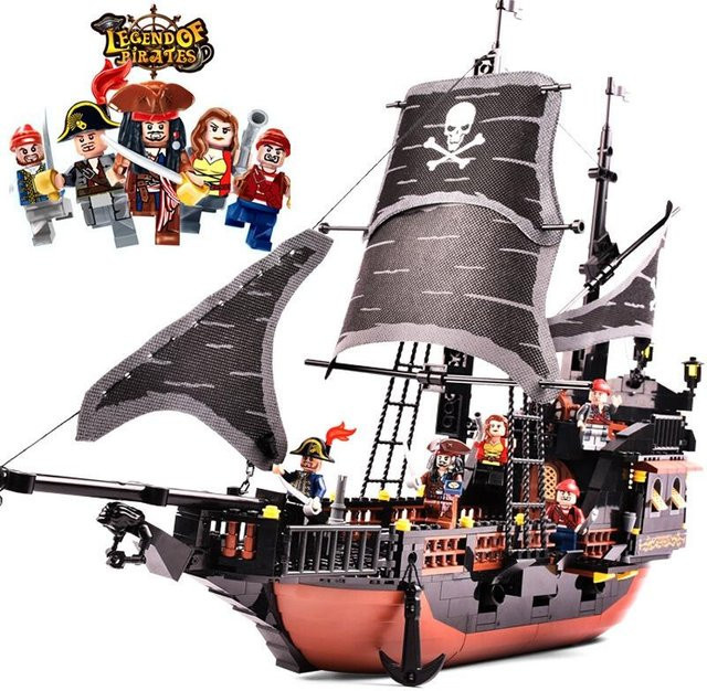 MagicMonkey Pirates of the Caribbean Black Pearl Schiffsmodelle Bricks Bausteine, 652 Teile - Bild 1