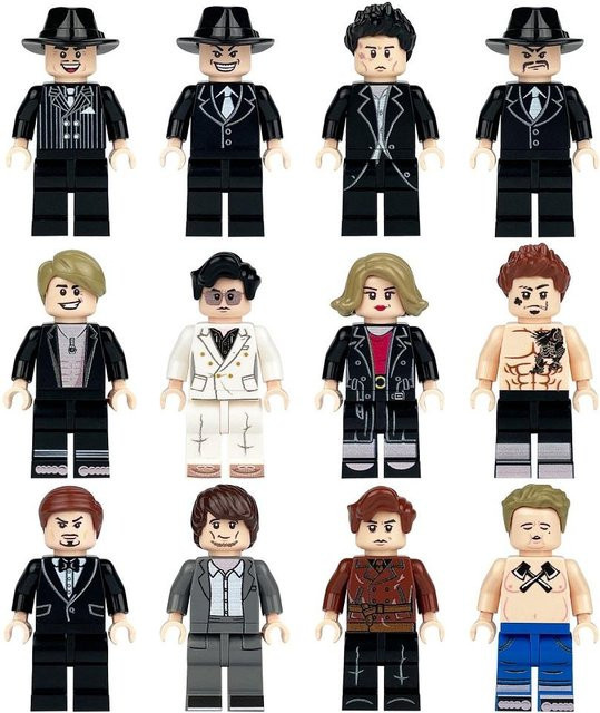 Gotham Sinister Gang Mafia Zubehör Minifiguren Teile, Bausteine, Schwarz, ab 3 Jahren - Bild 1