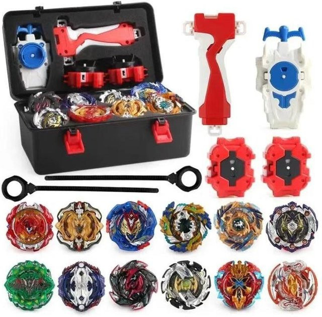 Toys-Glory Fourall Battle Spinner Set, Kreisel, 12-teiliges Set - Bild 1