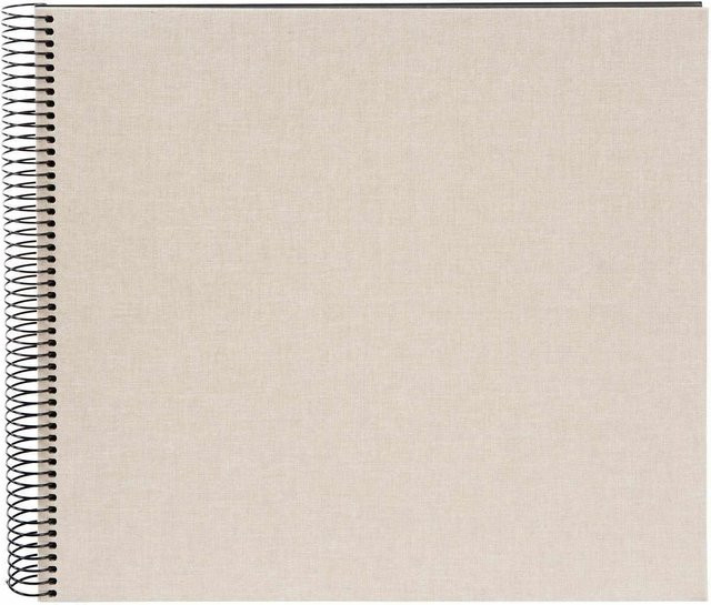 goldbuch Spiralalbum in Beige mit 40 schwarzen Seiten, Maße: 30 x 35 cm - Bild 1