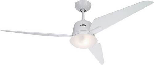 CasaFan Eco Aviatos 132 WE-WE Deckenventilator in Lack-Weiß mit Beleuchtung und Fernbedienung, Durchmesser: 132 cm, Höhe: 36,5 cm - Bild 1