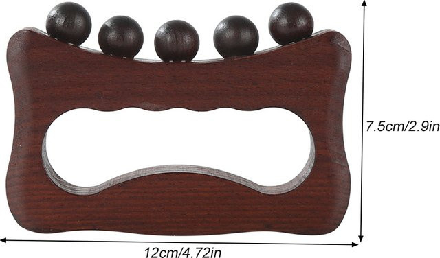 BOTQTOW Gua Sha Massagegerät aus Holz für Gesicht und Körper, Unisex - Bild 1