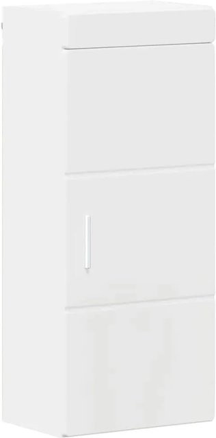 vidaXL Badezimmer-Wandschrank TULUM mit Regal und Türen, Weiß, B/T/H: 37 x 24,5 x 86 cm - Bild 1