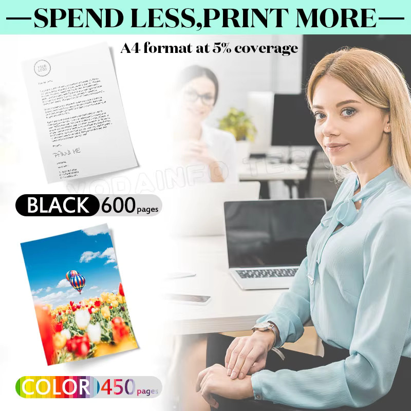 Royek 302XL Tintenpatronen Ersatz für HP 302 XL Patronen kompatibel mit DeskJet 1110, 1112, 2130 und Officejet 3630, 4250 - Bild 2