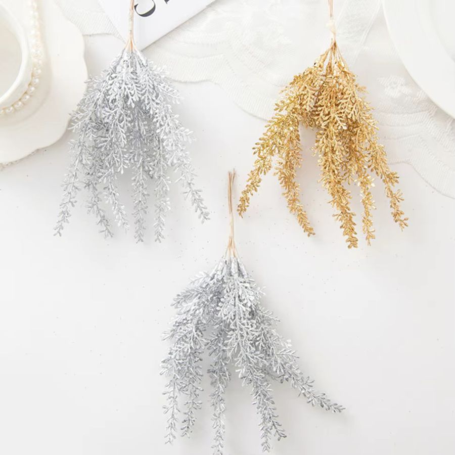 Künstliche Zeder von yusheng in Gold als Dekoration für Weihnachten, Hochzeit und Wohnzimmer - Bild 1