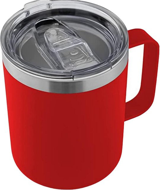 CosyHome Thermobecher aus Edelstahl mit Vakuumisolierung, rot, 12oz (ca. 355 ml) - Bild 1