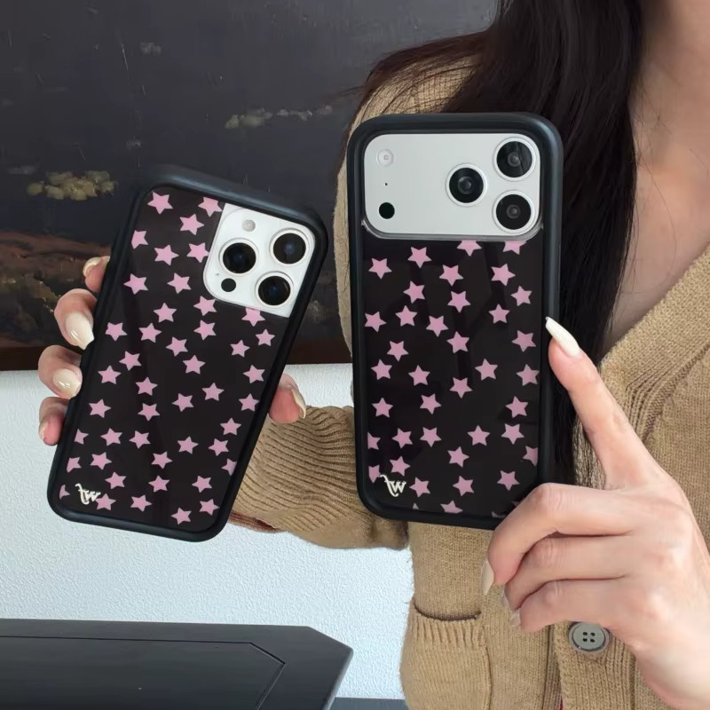 Potdemiel Glänzende Sternen-Handyhülle Wildflower x Super Cute Stars für iPhone 17 16 15 14 13 12 Pro Max Plus in Multicolour - Bild 2