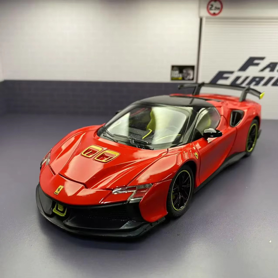 Maisto SF90XX Purosangue FVU SP3 Rafa FXXK Modellauto, 1:24, Metall, mit Licht und Sound - Bild 1