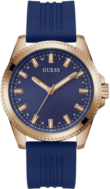 Guess Armbanduhr, Quarz, Edelstahl, Blau, 44 mm, Herren - Bild 1