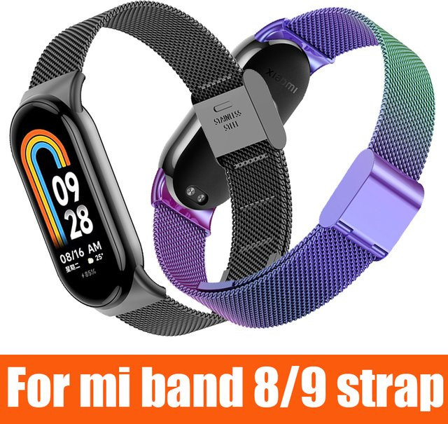 Uhrenarmband Edelstahl, Xiaomi Mi Band 8 9, Unisex - Bild 1