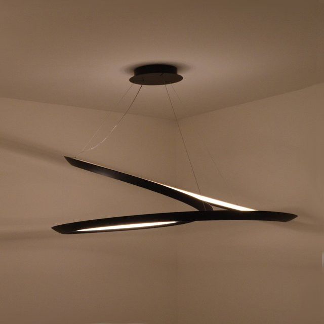 Nemo Lighting Kepler Minor LED-Pendelleuchte in Schwarz mit Uplight und warmweißem Licht (2700K) - Bild 1