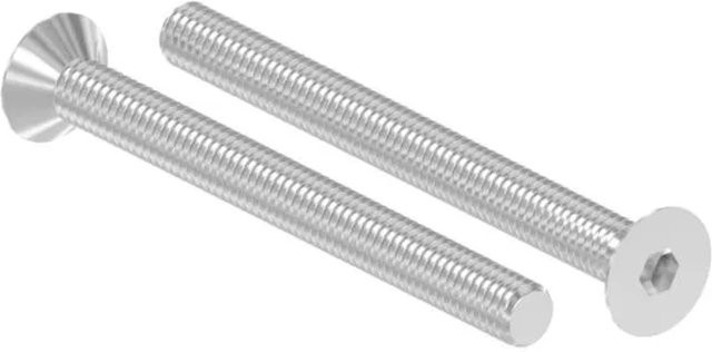 FeNau Senkkopfschraube A2 Edelstahl M6 x 65 mm mit Innensechskant nach ISO 10642 in Silber - Bild 1